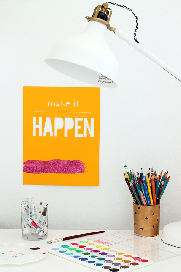 DIY Cut Out Typography Posters | Squirrelly Minds