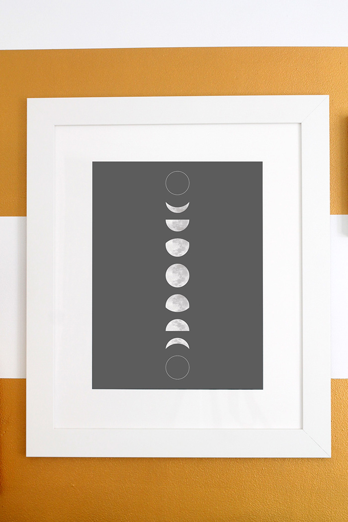 The Nest: Free printable moon phase art and pattern downloads and