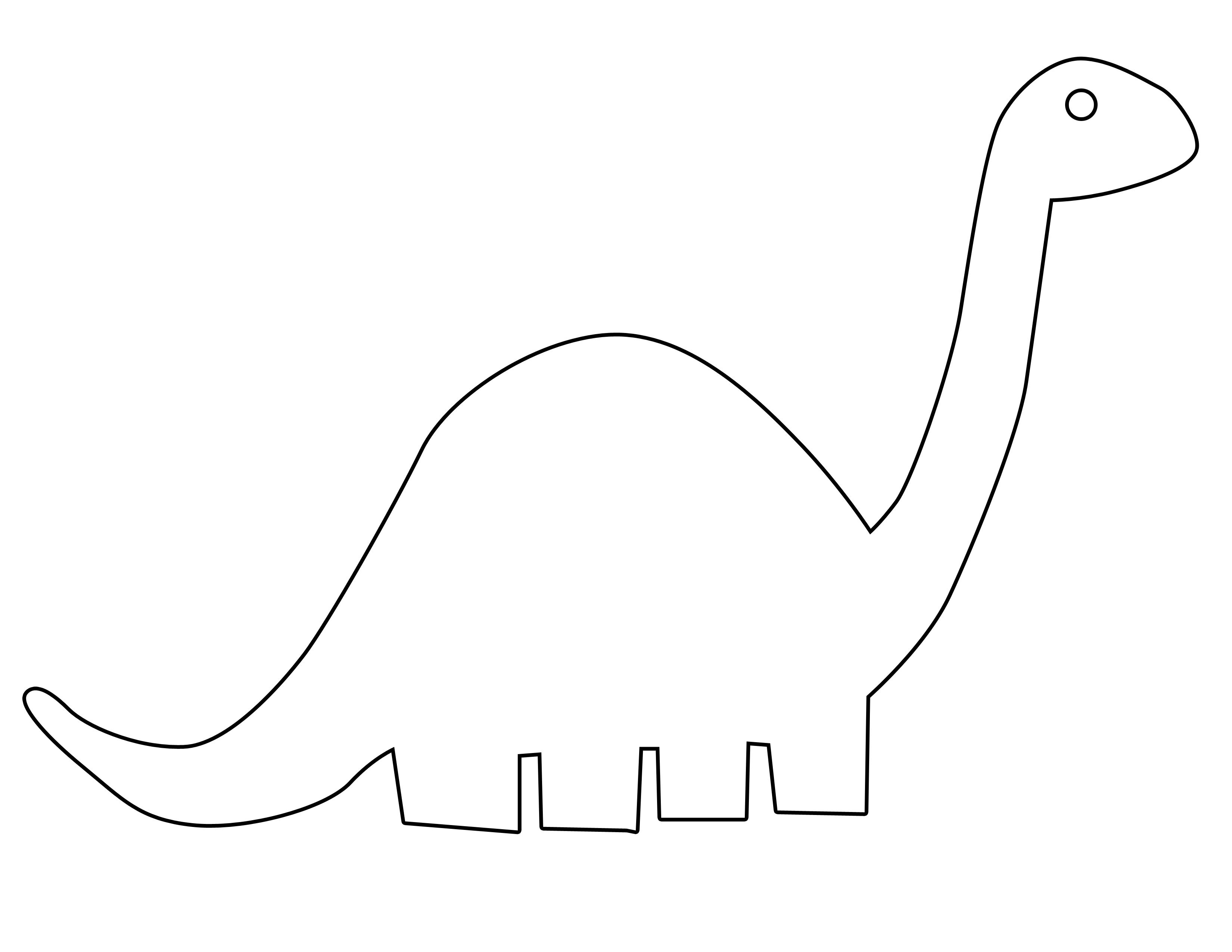Printable Cut Out Dinosaur Template
